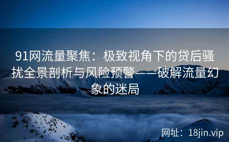 91网流量聚焦：极致视角下的贷后骚扰全景剖析与风险预警——破解流量幻象的迷局