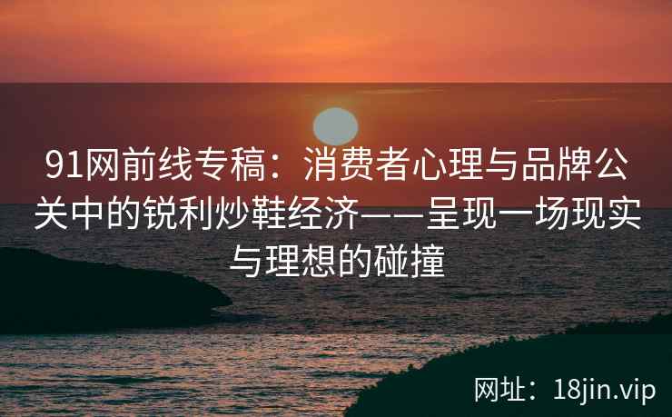91网前线专稿：消费者心理与品牌公关中的锐利炒鞋经济——呈现一场现实与理想的碰撞