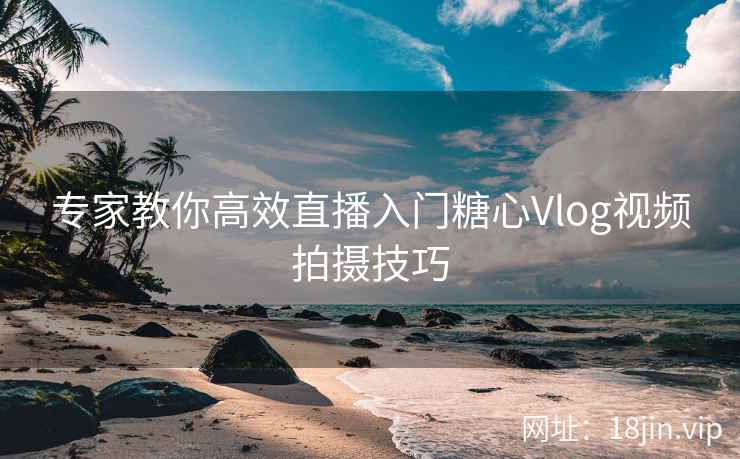 专家教你高效直播入门糖心Vlog视频拍摄技巧