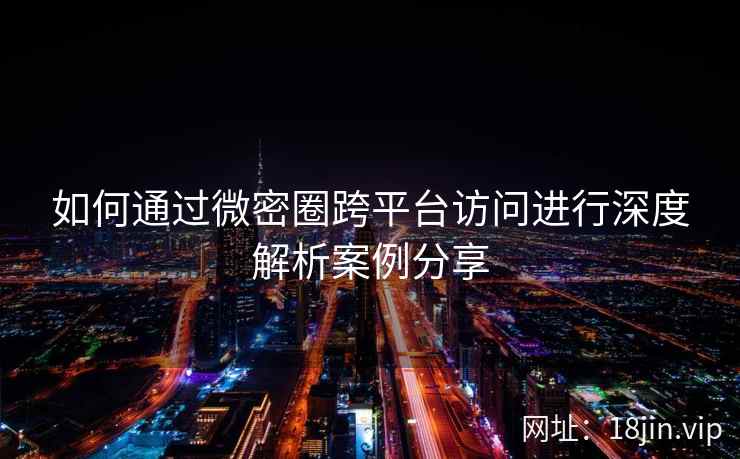 如何通过微密圈跨平台访问进行深度解析案例分享